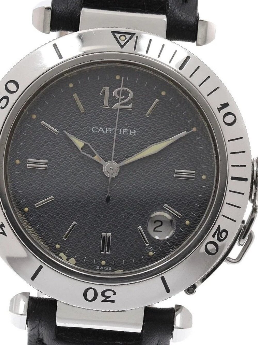 CARTIER Pasha 38mm W3101755 Date gray Dial Automatic Men's Watch_920266